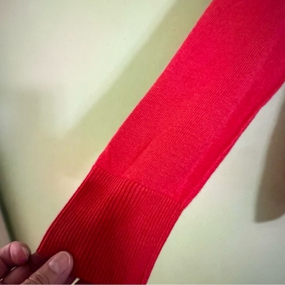 Talbots coral V-Neck sweater size 2X woman’s boxy - Picture 5 of 6